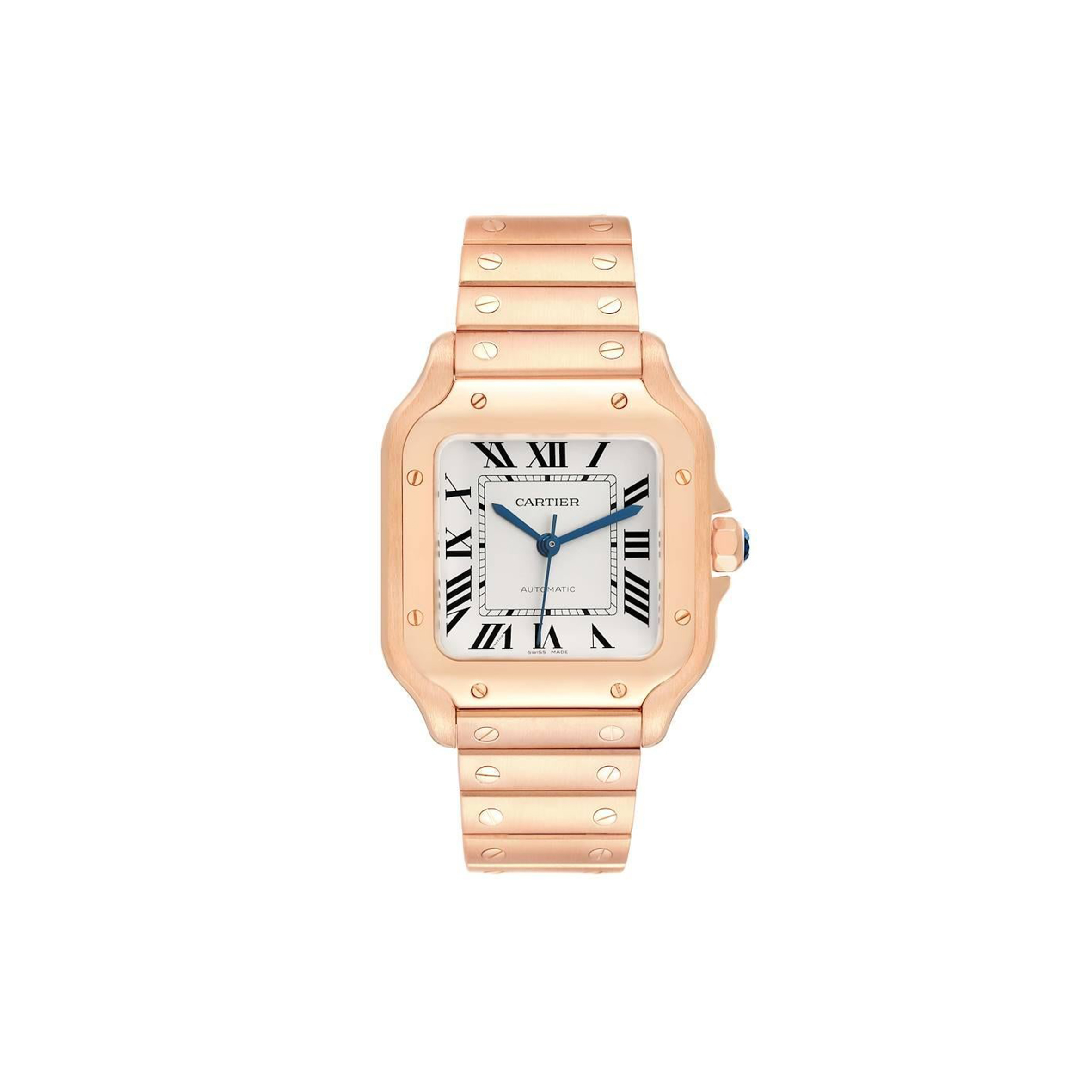 CARTIER SANTOS ROSE GOLD MIDSIZE WATCH WGSA0008